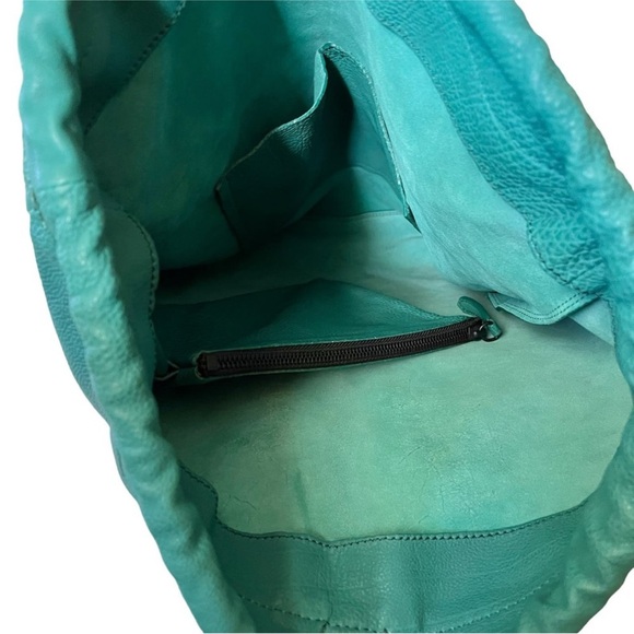 Burberry Nappa Leather Bottle Green Little Duffle Men's Drawstring Backpack Bag - Picture 4 of 16